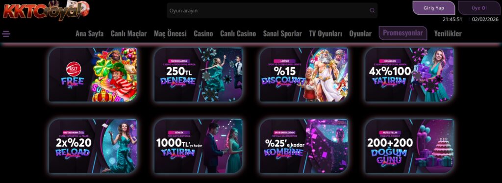 kktcroyal bonusları